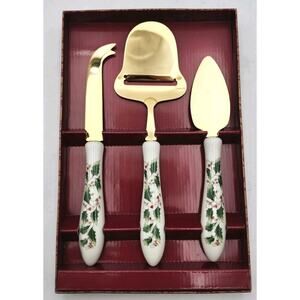 Royal Limited Home for the Holidays 3 Piece Cheese Knife Set Japan Original Box